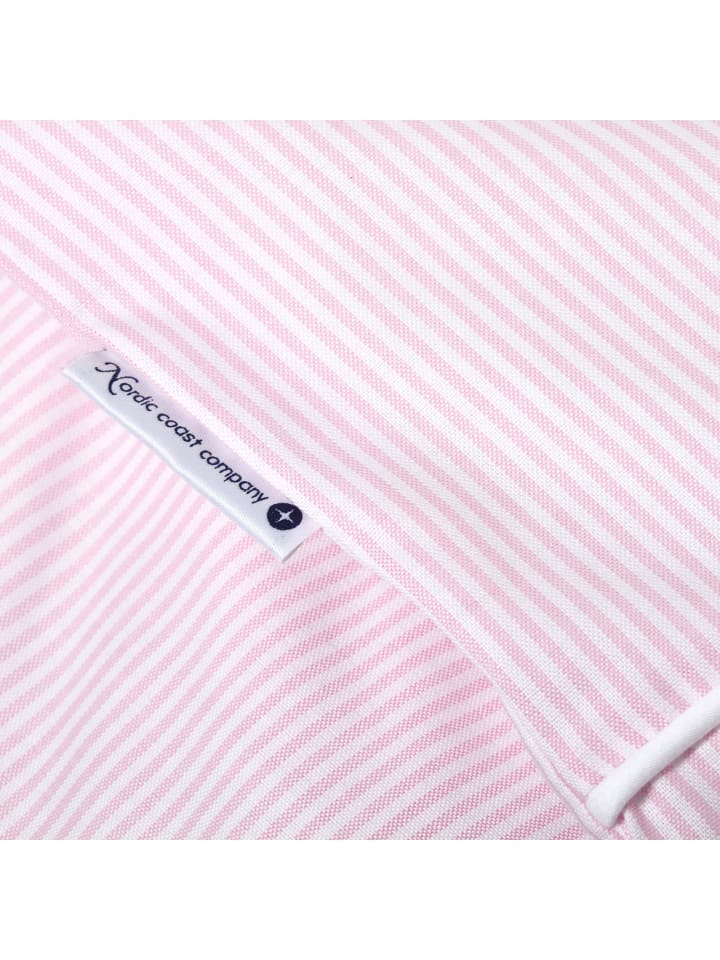 nordic coast company  Hochwertige Babybettwäsche in Rosa-Weiß 80x80 cm günstig kaufen 80x80 cm