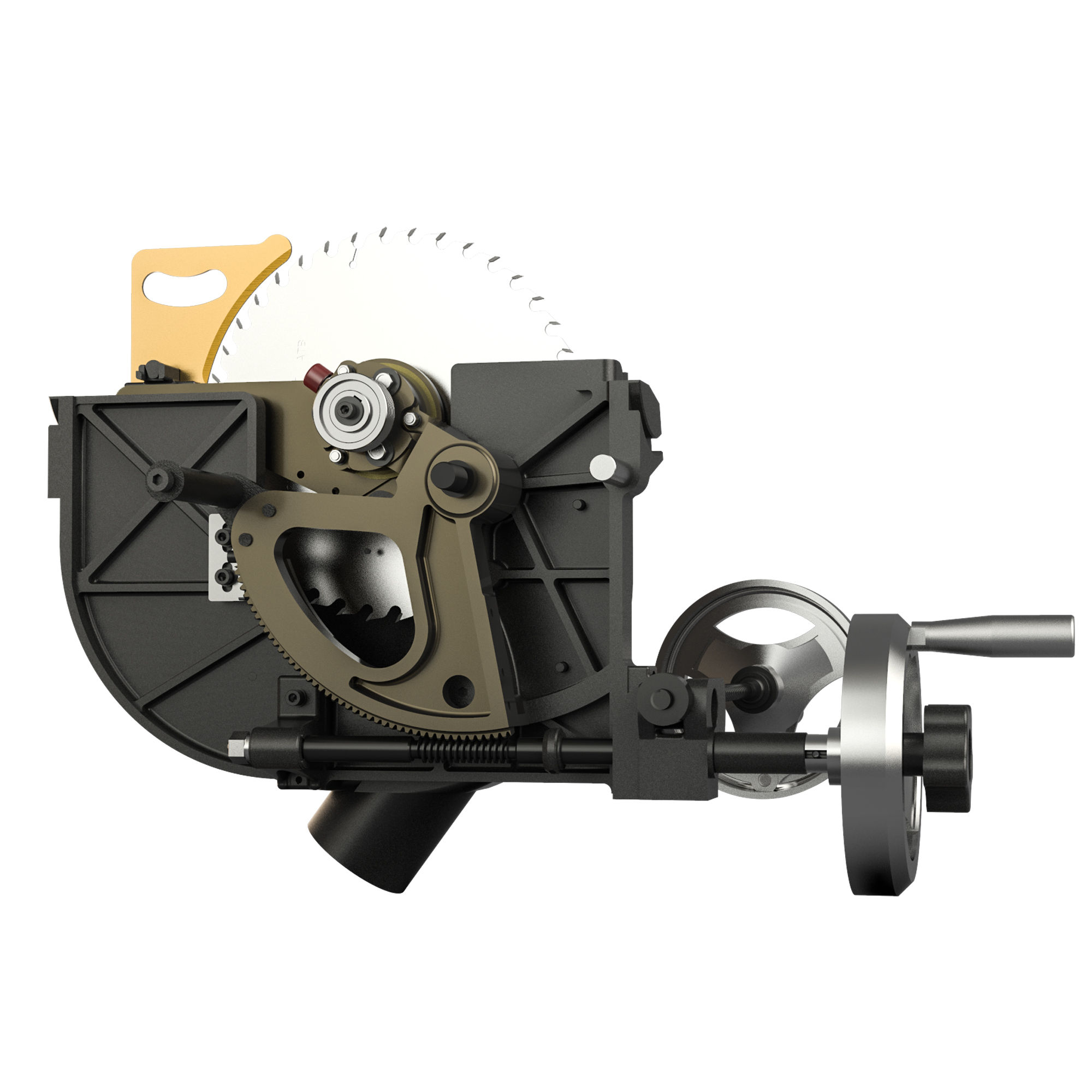 Ferăstrău circular cu masă Metal Works 790031719 TZ4T36 Harvey 4 kW 400V cu unitate de tăiere cu angrenaj melcat