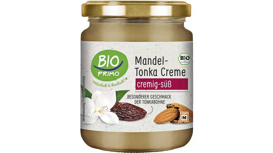 BIO PRIMO Bio Mandel-Tonka Creme 250 g