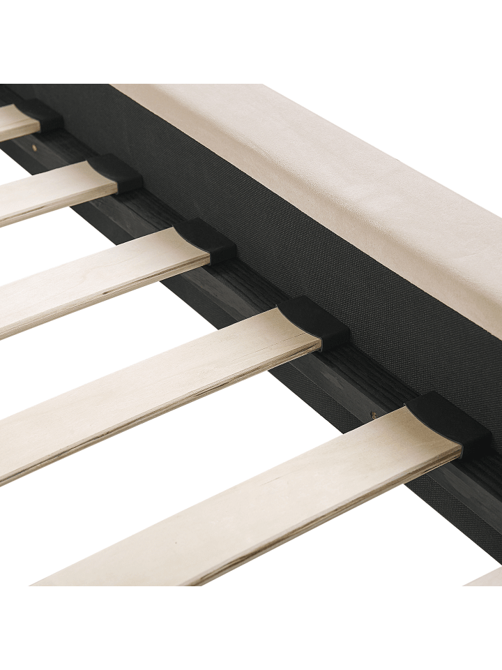 Beliani Doppelbett MARVILLE in Beige/Gold - (W) 182 x (H) 124 x (L) 225 cm günstig kaufen onesize