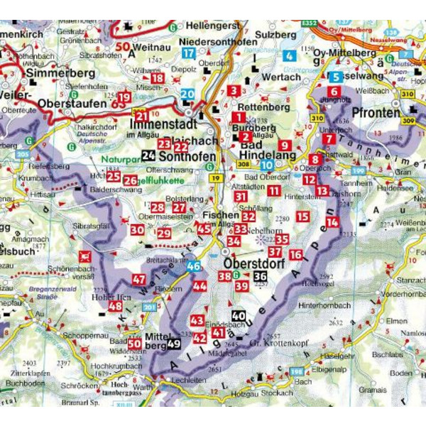 ALLGÄU 1 - OBERALLGÄU - Wanderführer