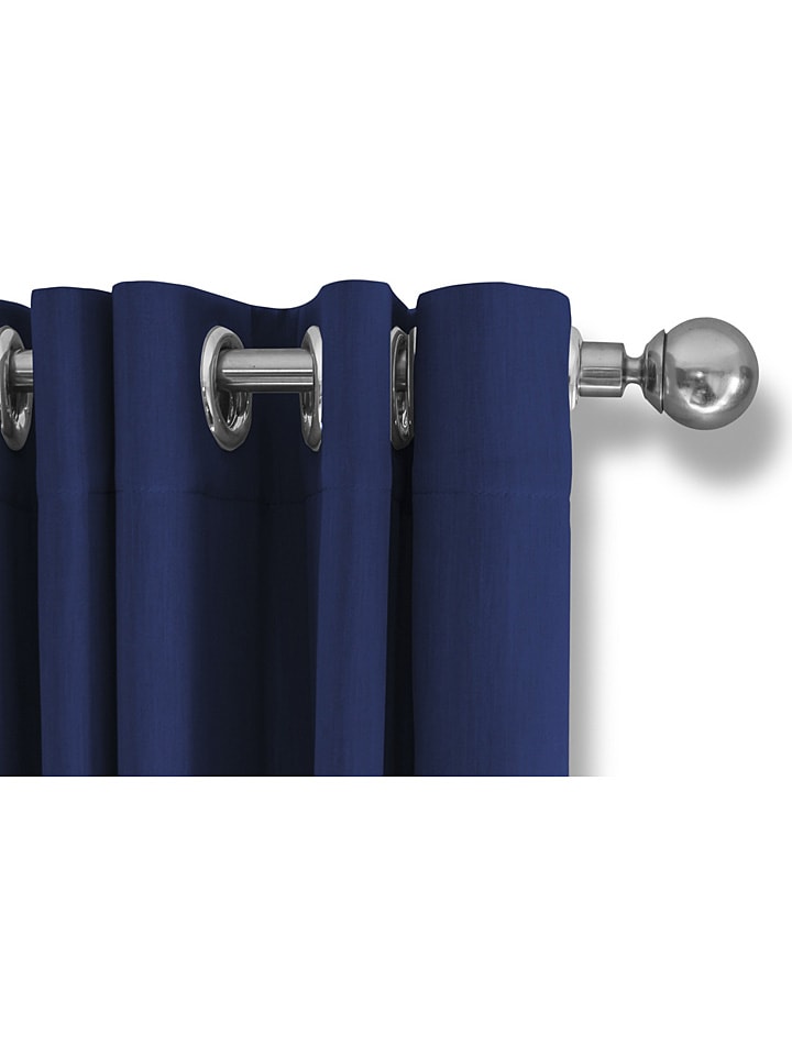 Lifa Living Ösenvorhang in Blau günstig kaufen 150x250 cm