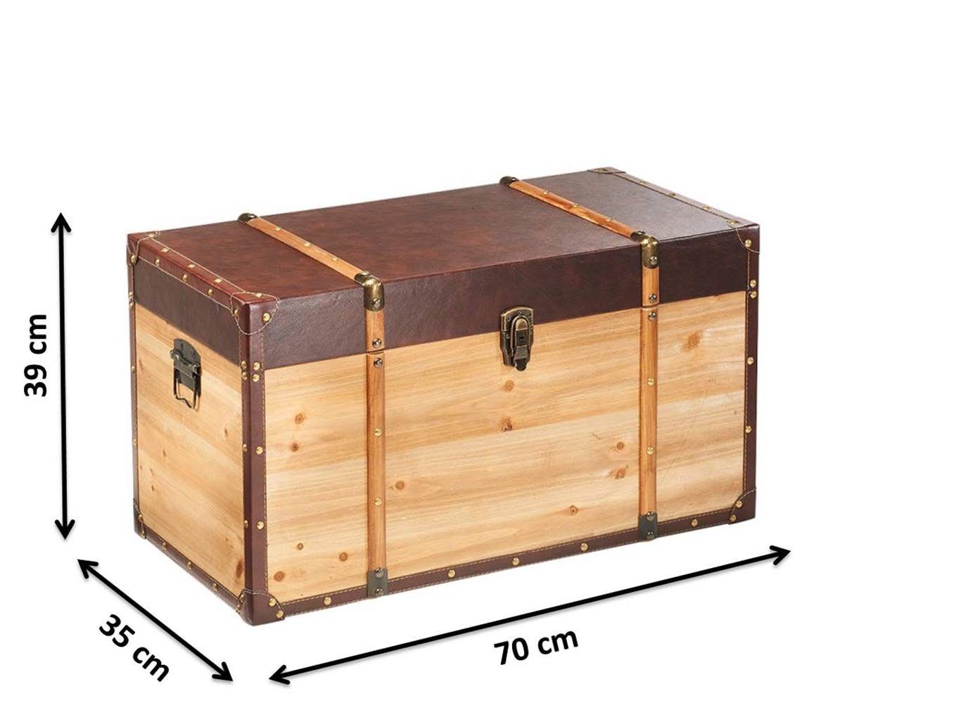 Kobolo Truhe Schatztruhe PANAMA - 70x35x39 cm