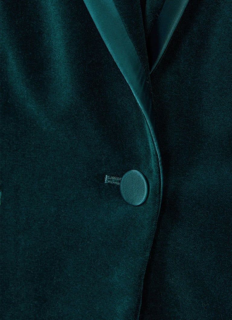 Blazer de veludo com abotoamento simples da Reiss Parisa.