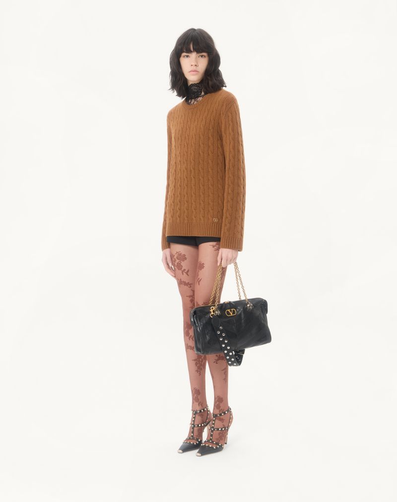 Shorts de crepe de alta costura