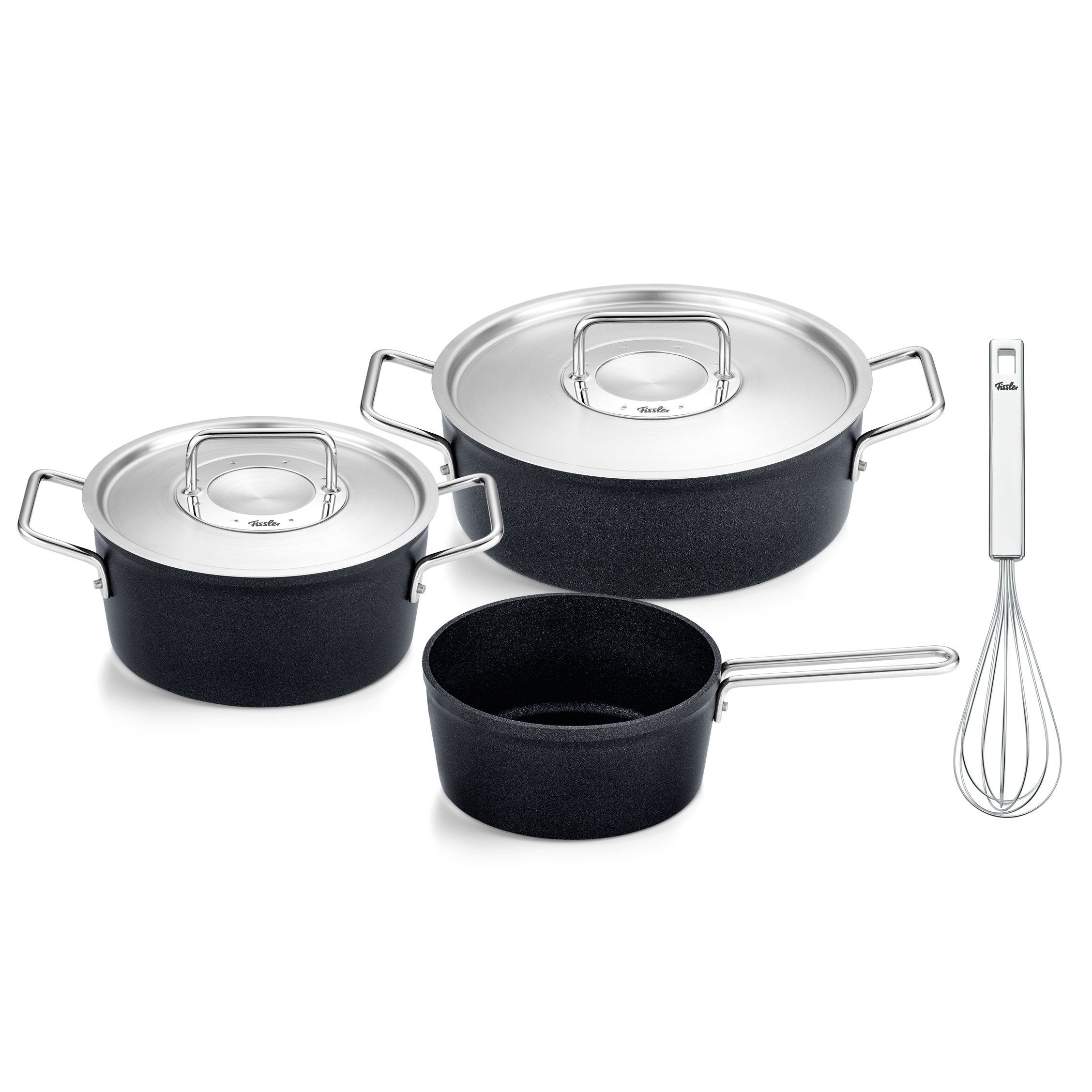 Adamant® Topfset 4-tlg. mit Stielkasserolle und Original-Profi Collection®  Schneebesen