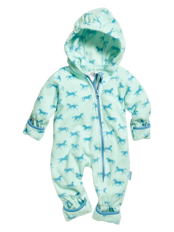 Playshoes Fleece-Overall in Türkis günstig kaufen