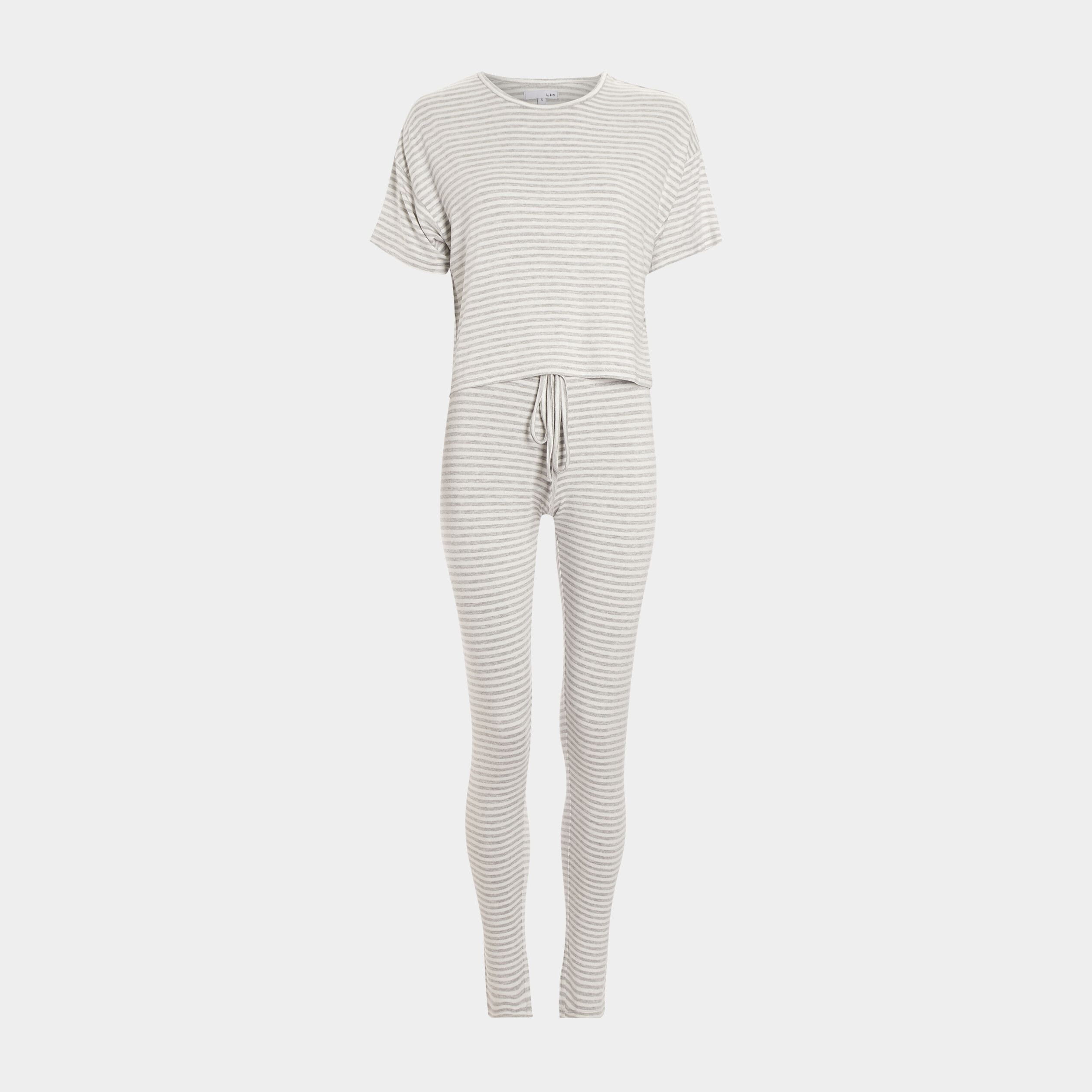Ensemble pyjama 2 pièces gris clair femme | La Halle
