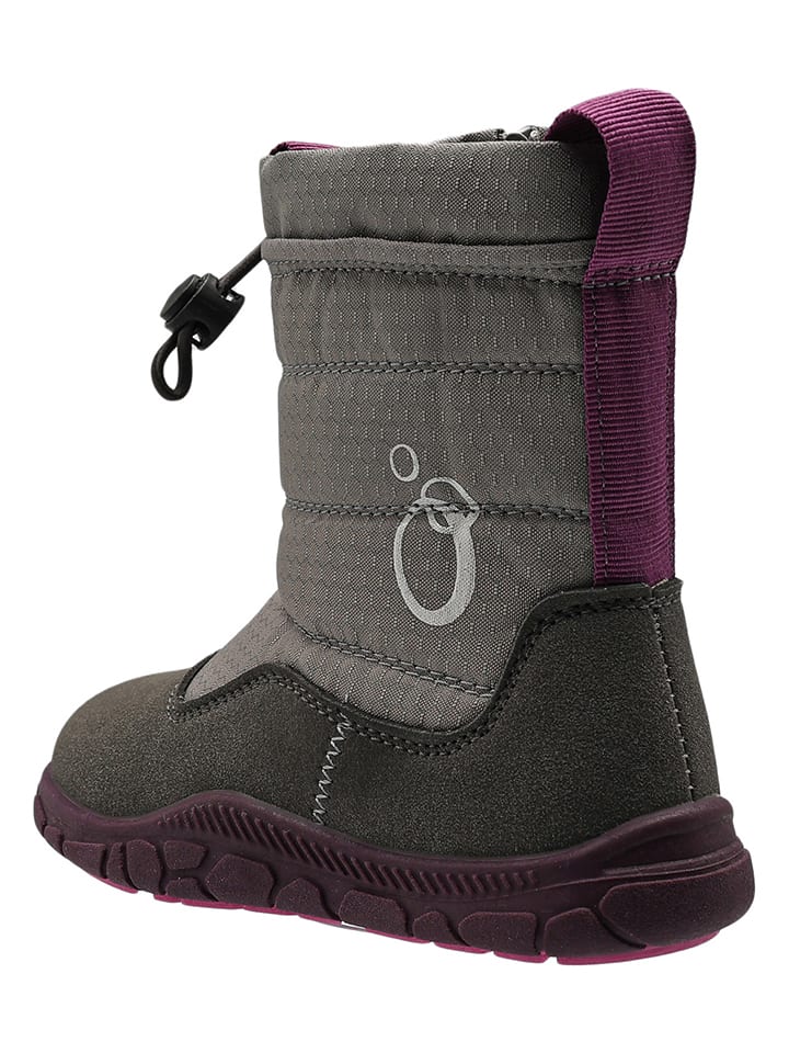 lamino Barfuß-Winterboots in Hellgrau/ Lila günstig kaufen