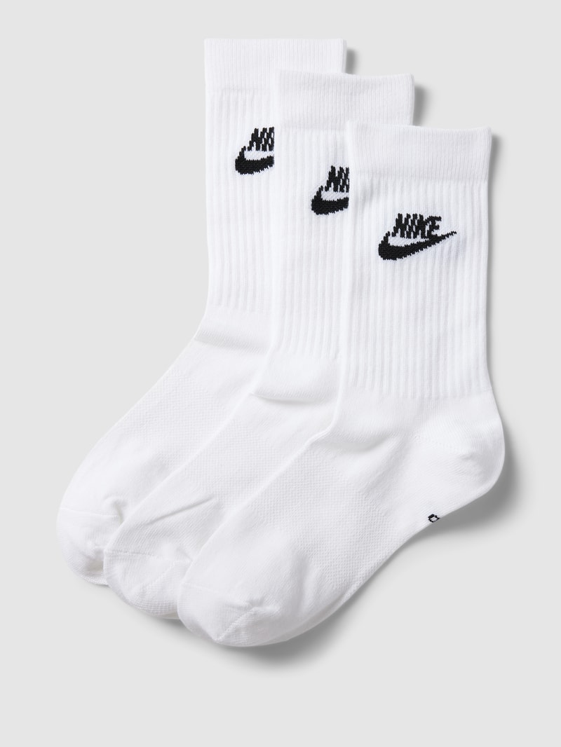 Socken mit Label-Details im 3er-Pack Modell 'Everyday' in weiß