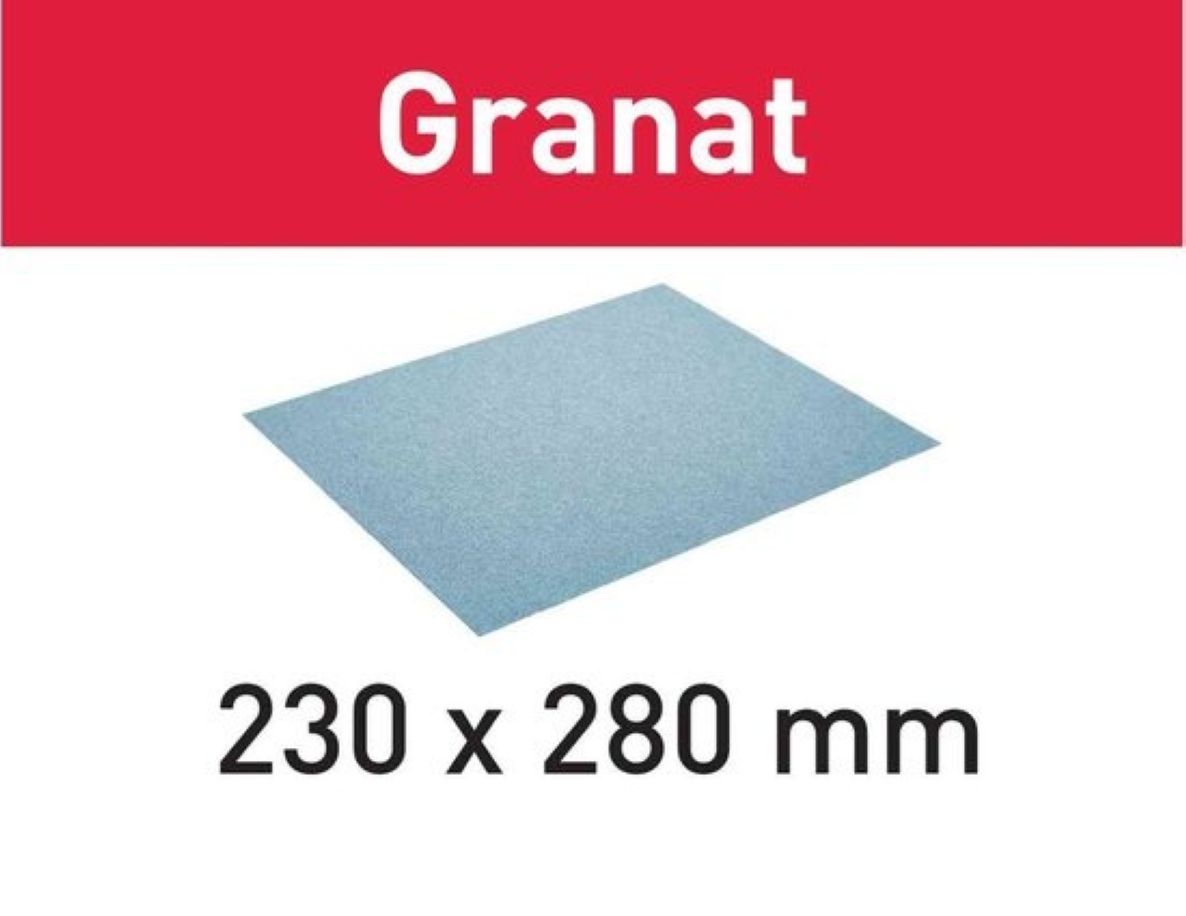 Festool Accessoires 201088 Papier de verre GRANAT 230x280 P80 GR/50
