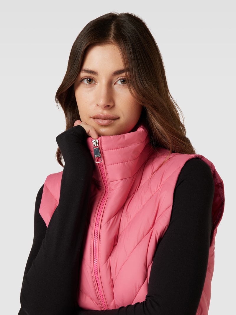 Steppweste mit Reißverschluss Modell 'Palassy' in pink