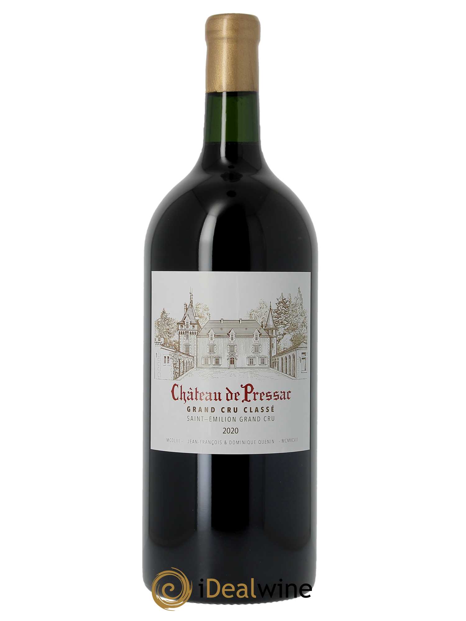 Château de Pressac Grand Cru Classé  2020 - Lot de 1 Double-magnum