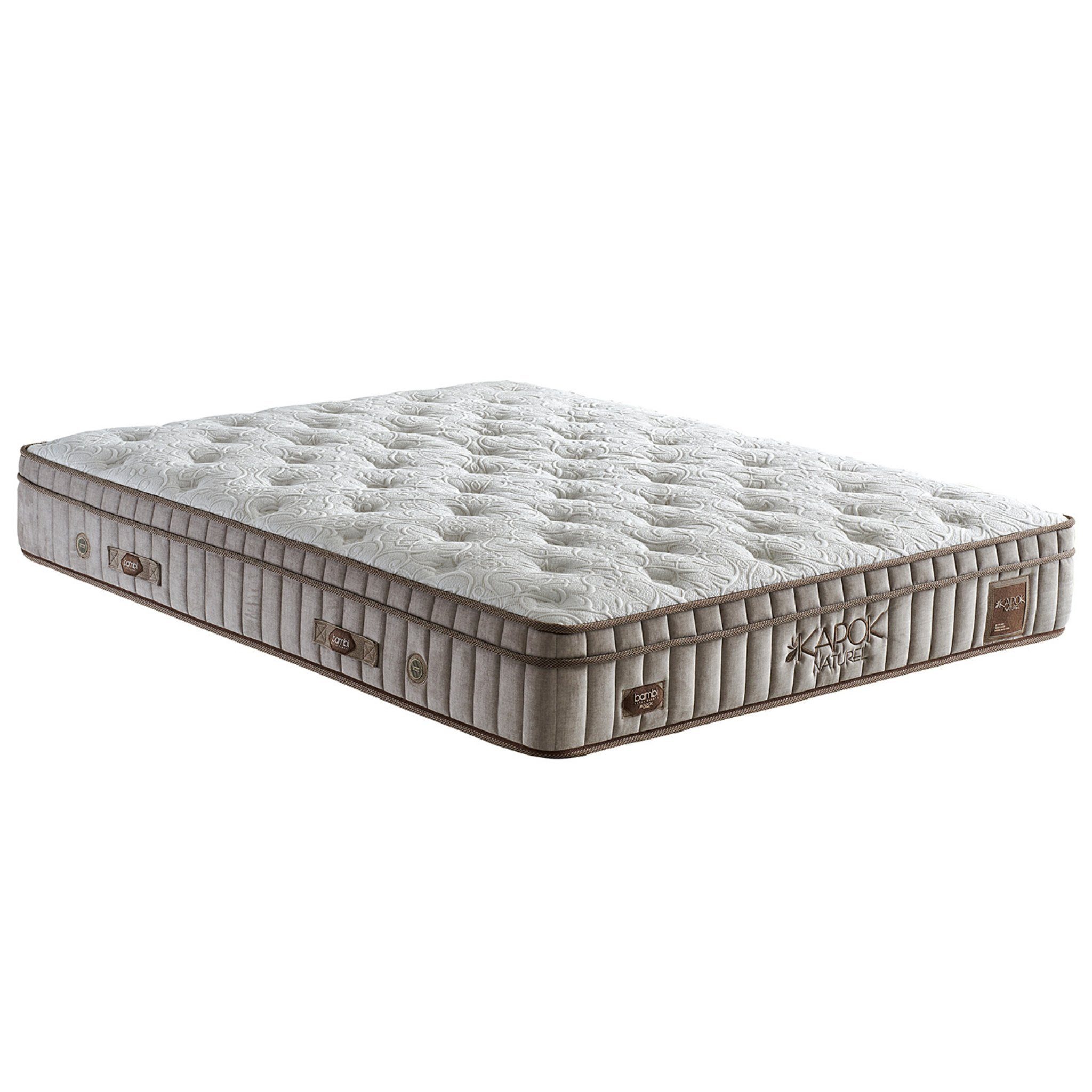 Taschenfederkernmatratze 8 Schichten Höhe 33 cm Matratze 90x200 - 180x200 Kapok, Moln