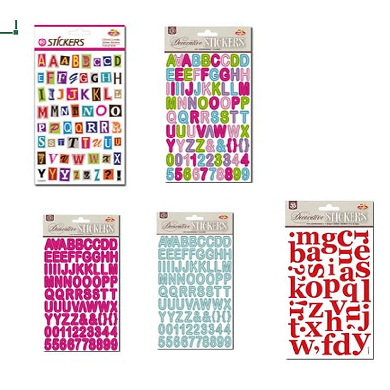 Giform Stickers m/alfabet design Skøy