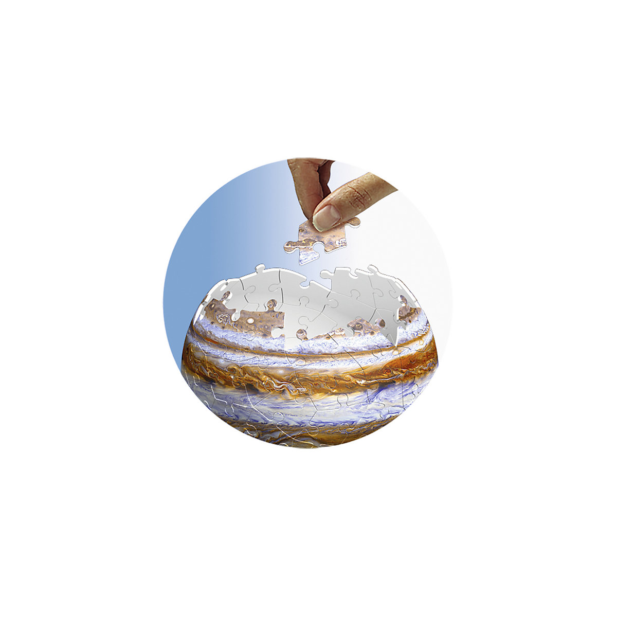 8-tlg. Set 3D-Puzzleball® Planetensystem, Ø5-15 cm, 522 Teile