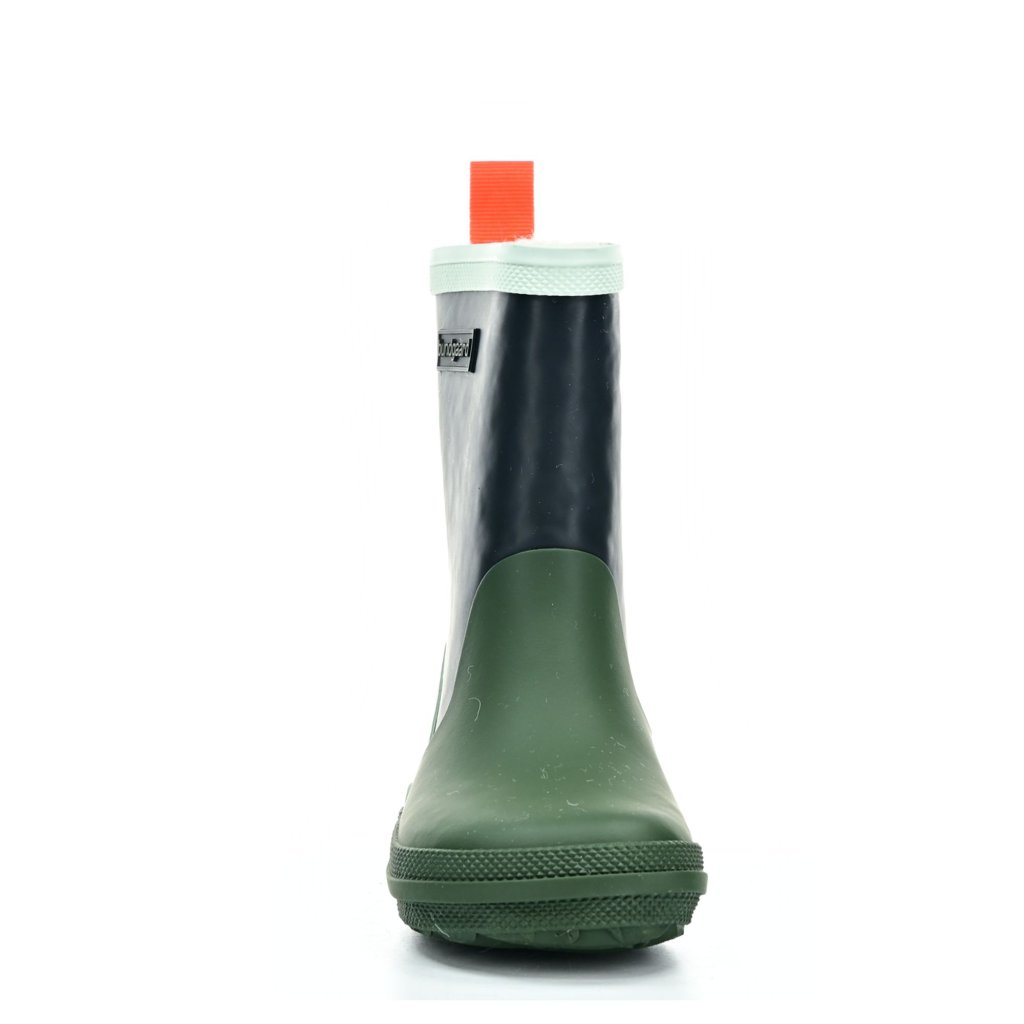 Bundgaard Charly High Warm Navy/Army/Pistachio gefütterte Barfuß Gummistiefel