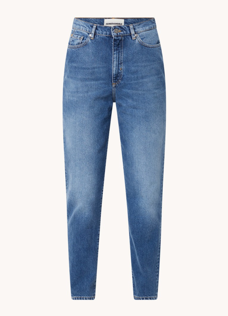 Jeans a vita alta Mairaa di ARMEDANGELS, modello mom fit, in cotone biologico