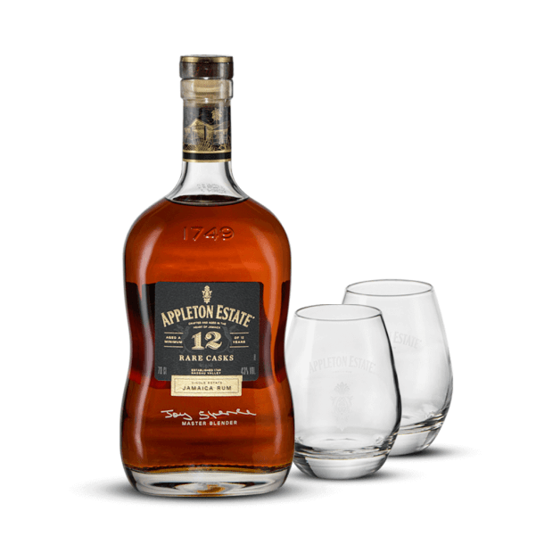 Coffret Appleton Rare 12 ans 43% + 2 Verres