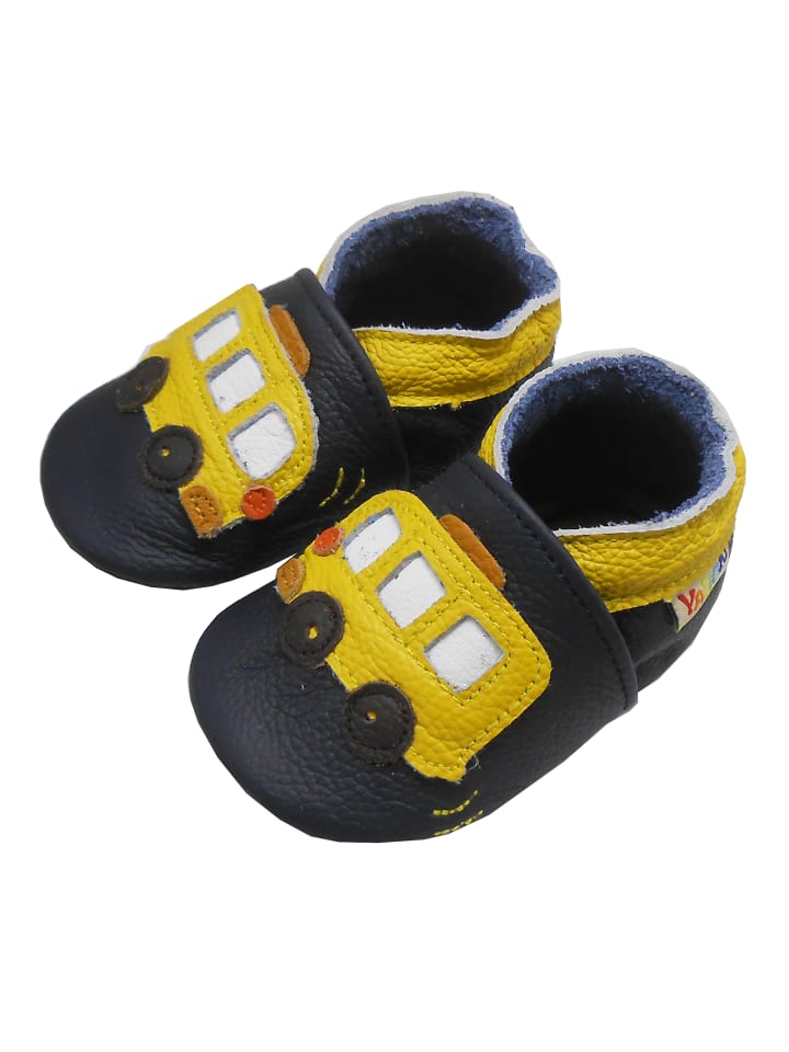 Yalion Leder-Krabbelschuhe 