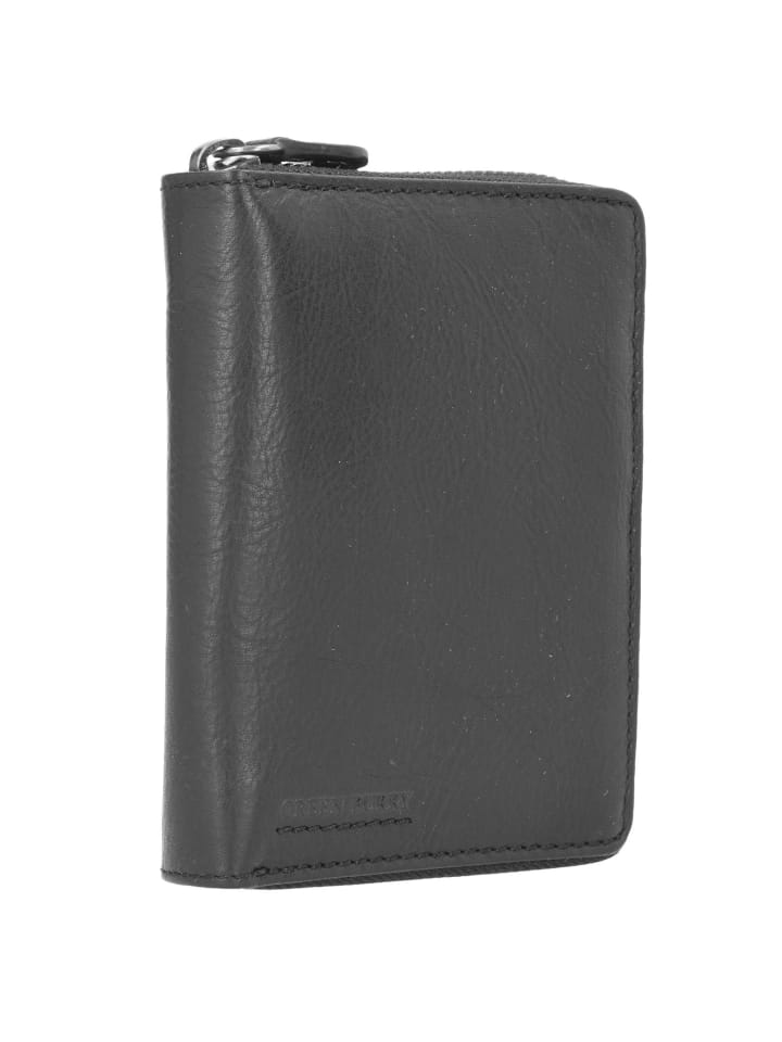 Greenburry Oily Tumbled Geldbörse Leder 10,5 cm in black günstig kaufen onesize