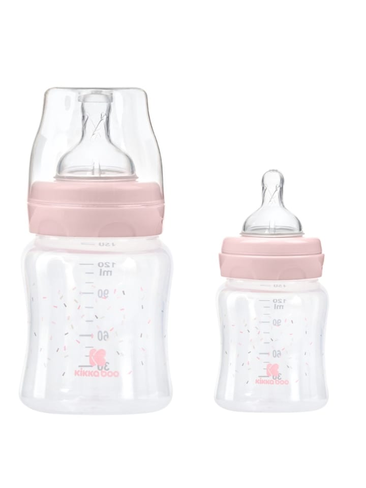 Kikkaboo Babyflasche PP 120 ml in rosa günstig kaufen onesize