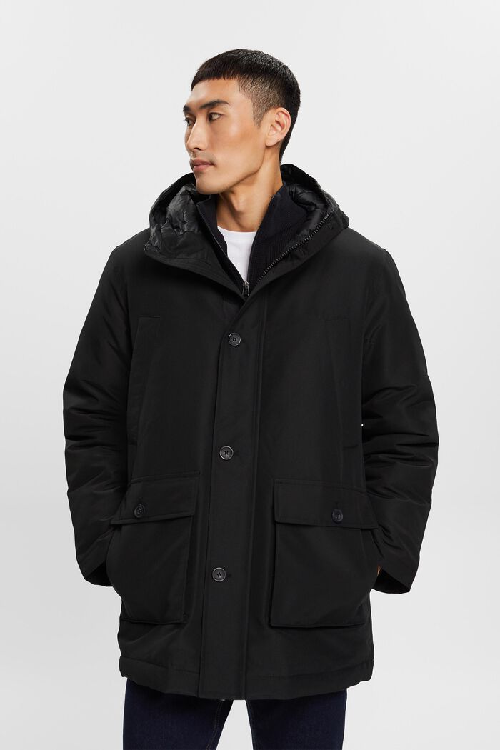 Daunenjacke mit Kapuze