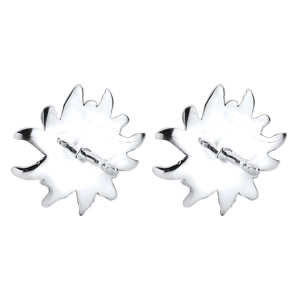 Elli Elli Boucles d'Oreilles Femmes Clous d'oreilles Édelweiss Traditionnel en Argent  Boucles d'oreilles
