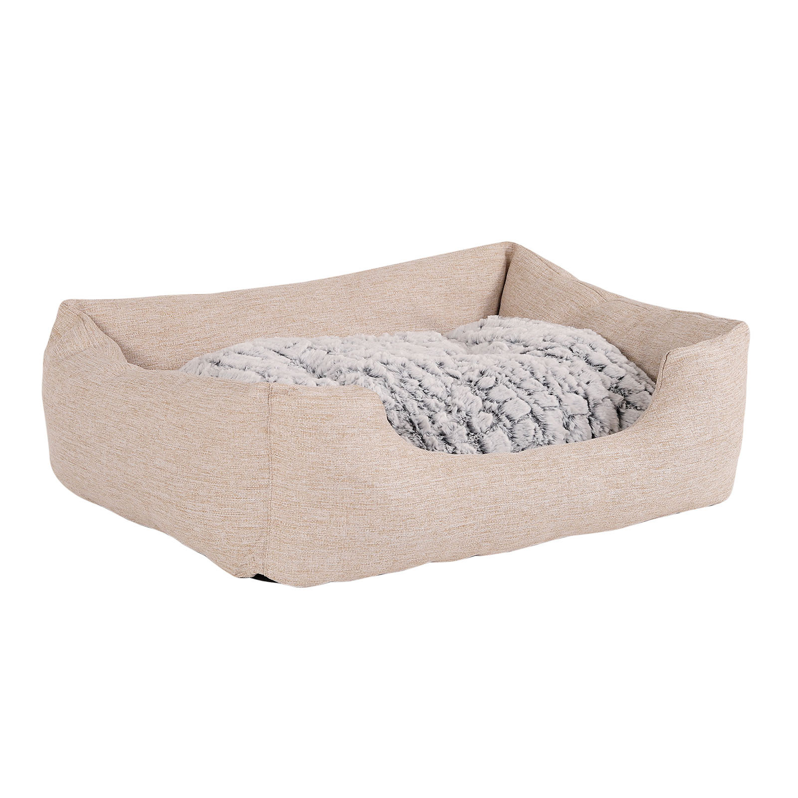 Lionto Hundebetten Lionto Hundebett mit Wendekissen meliert M