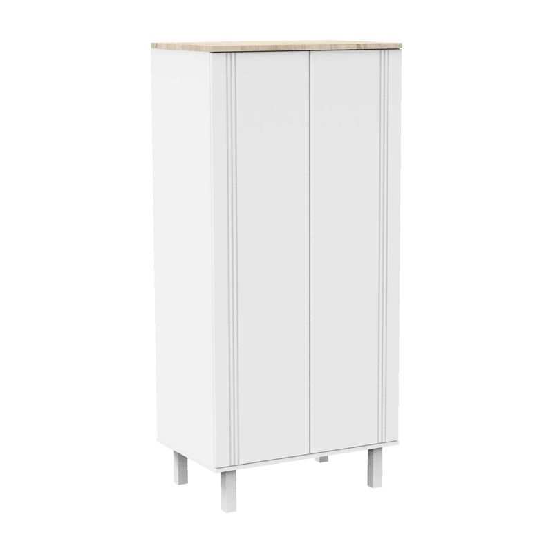 Armoire 2 portes Eléonore blanc