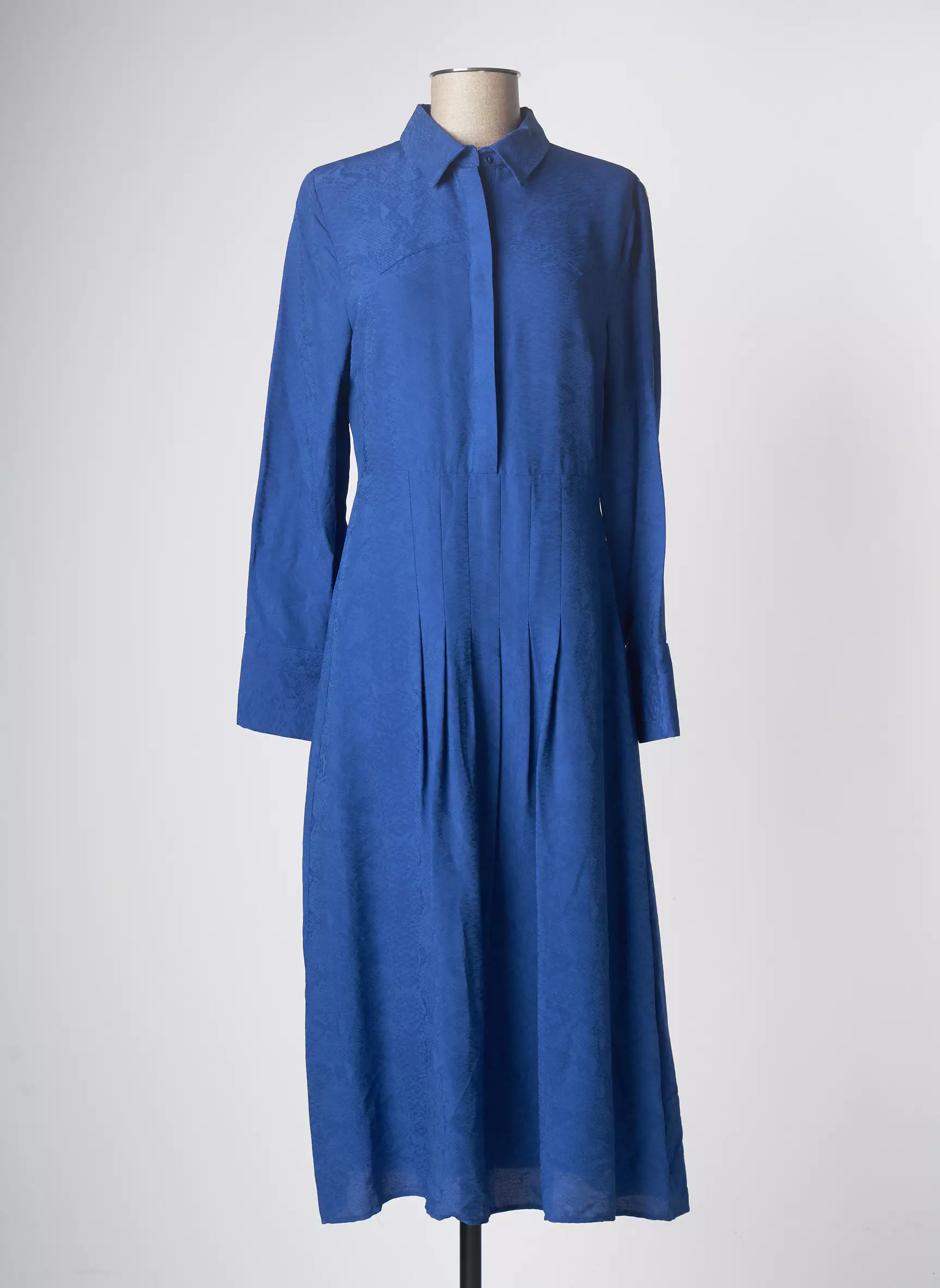 Mango Robes Longues Femme couleur bleu