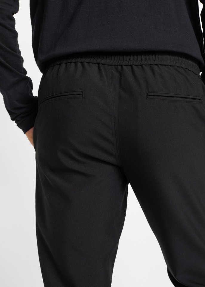 Loose Fit Chino-Schlupfhose aus recyceltem Polyester, Straight