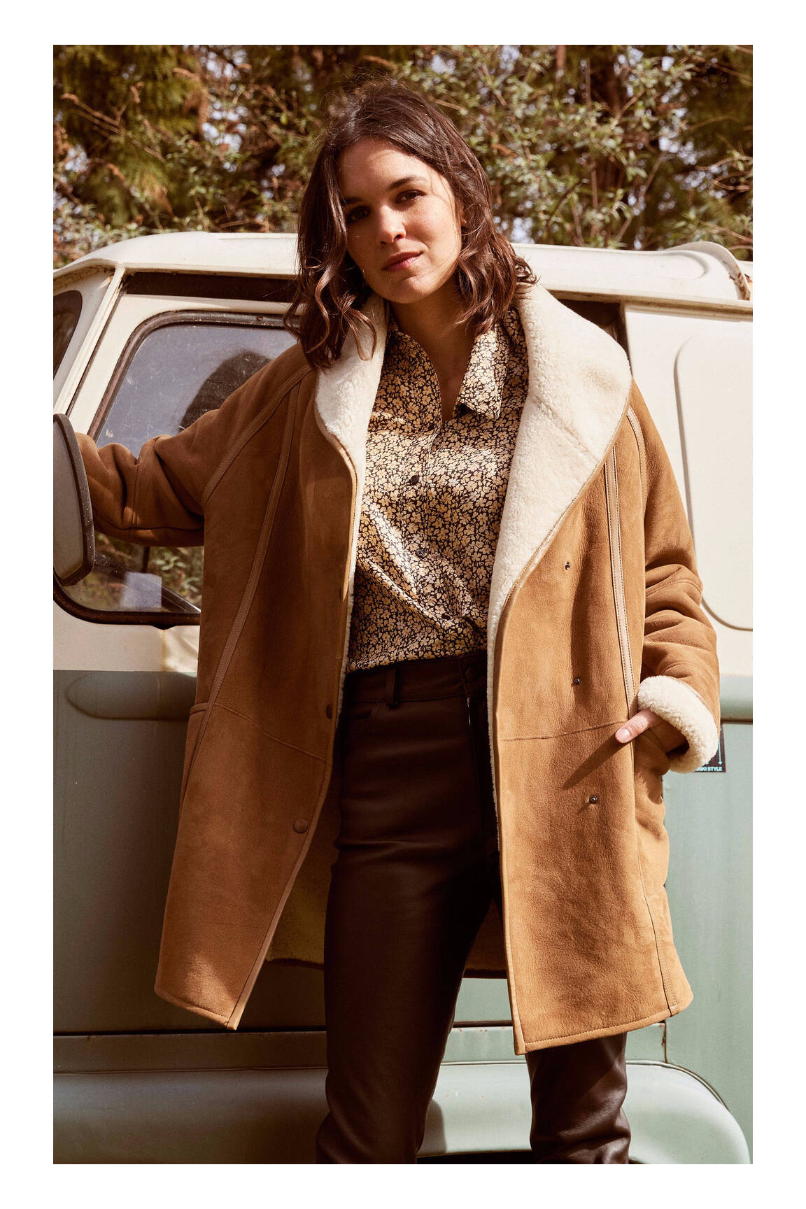 La Canadienne Manteaux Longs Femme couleur marron