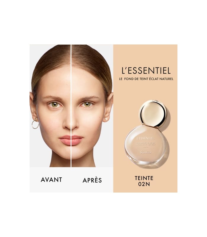 Guerlain-L'ESSENTIEL-Fond de teint éclat naturel tenue 16h - IP 20