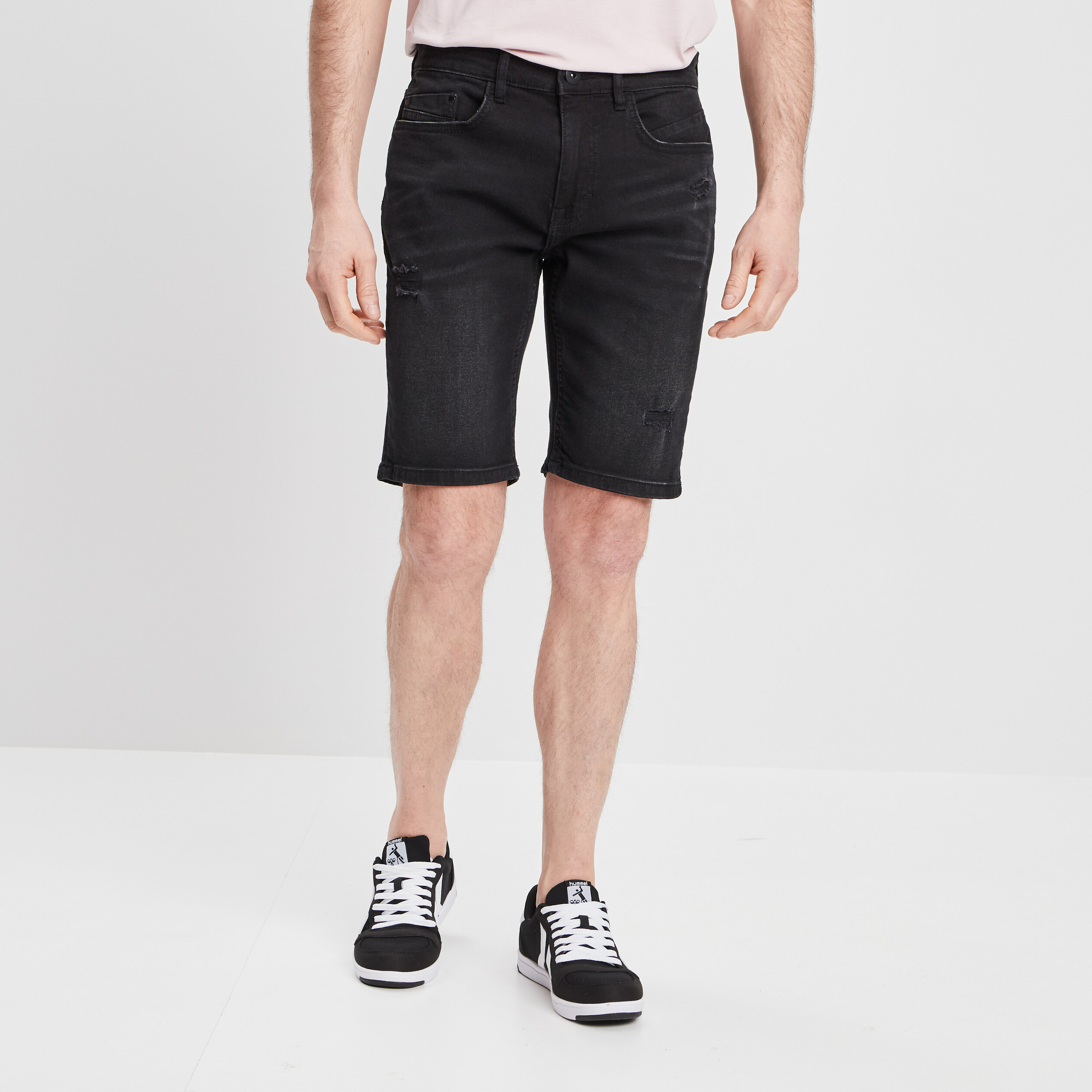 Bermuda straight noir homme | La Halle