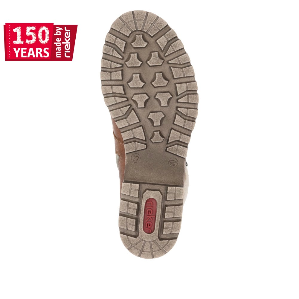 Rieker Damen Stiefeletten nougatbraun