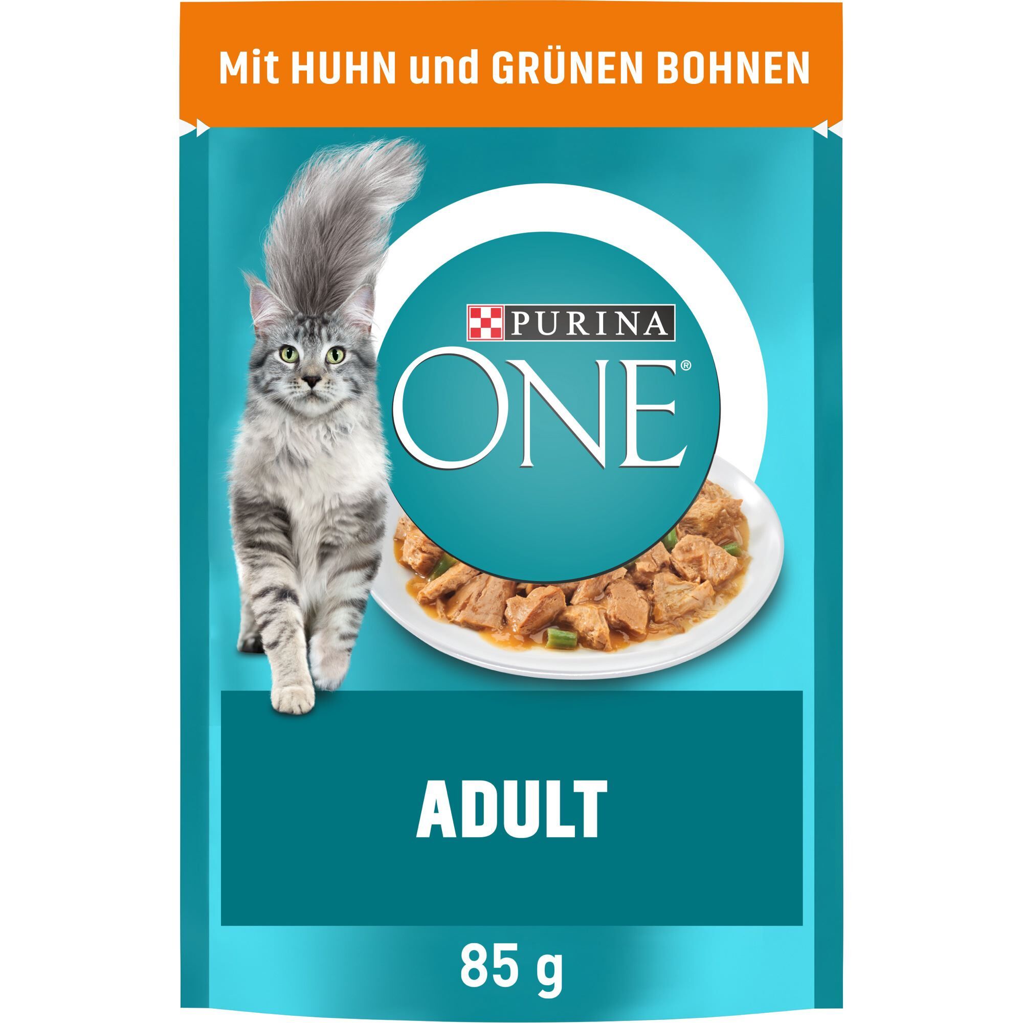 Purina ONE Nassfutter Purina ONE Adult 26x85g mit Huhn und grünen Bohnen