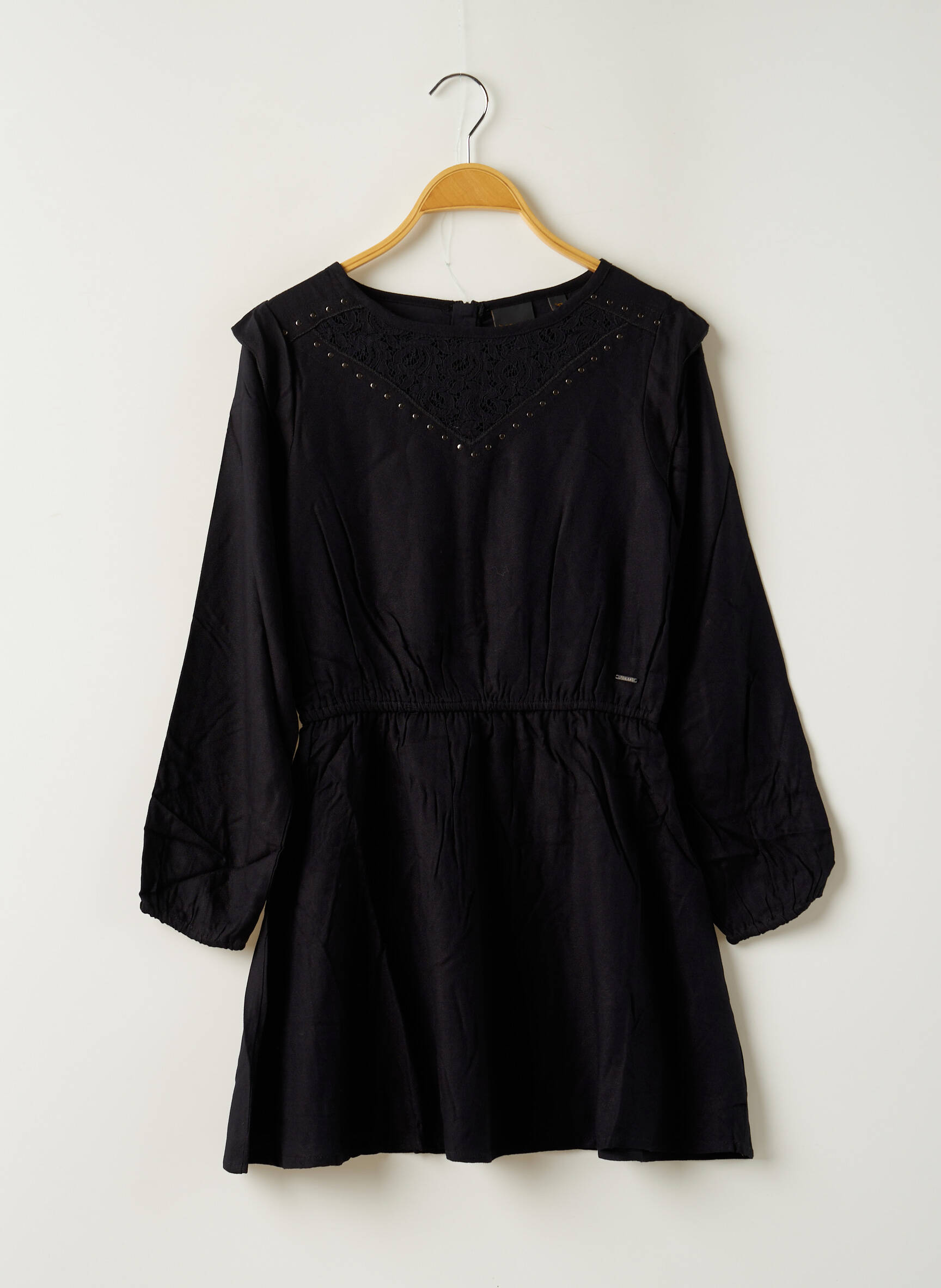 Beckaro Robes Mi Longues Fille couleur noir