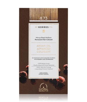 KORRES Arganöl Hochentwickelte Haarcoloration / Golden Caramel 8.73 Haarfarbe-145 ml