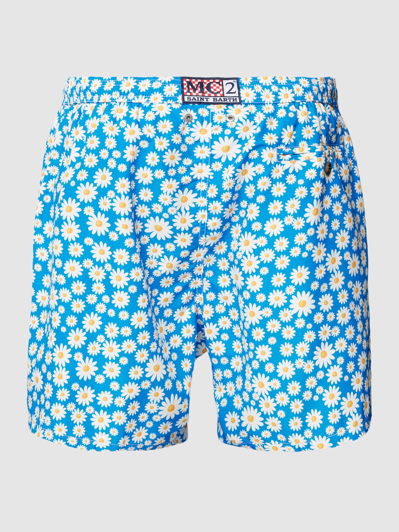 Badehose mit Allover-Print Modell 'FANTASY' in royalblau