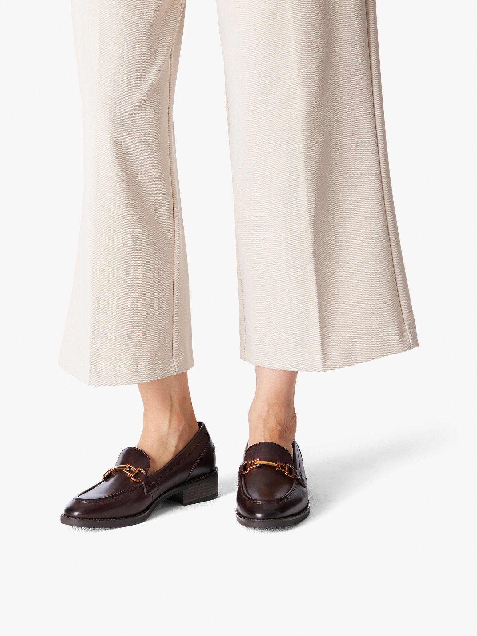 Slipper en cuir - marron