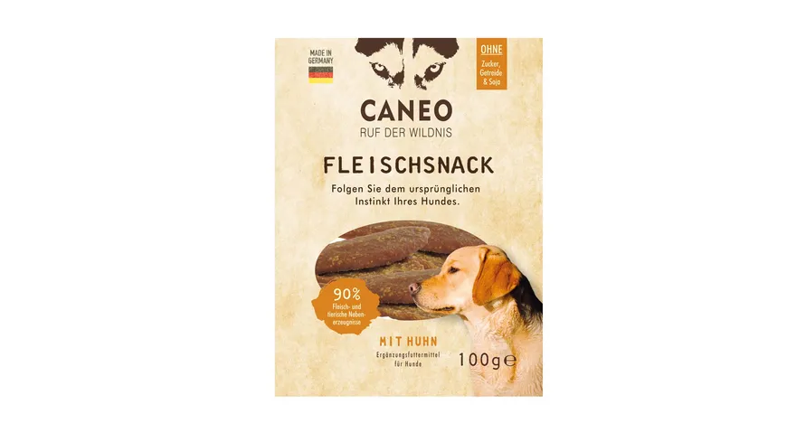 CANEO Fleischsnacks für Hunde mit Huhn 100 g