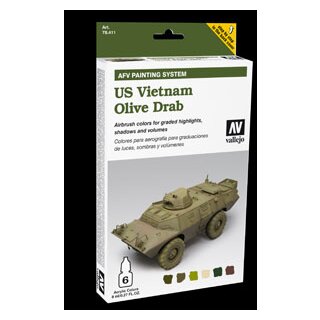 Model Air: Model Air Set AFV US Vietnam Olive Drab Set (6)