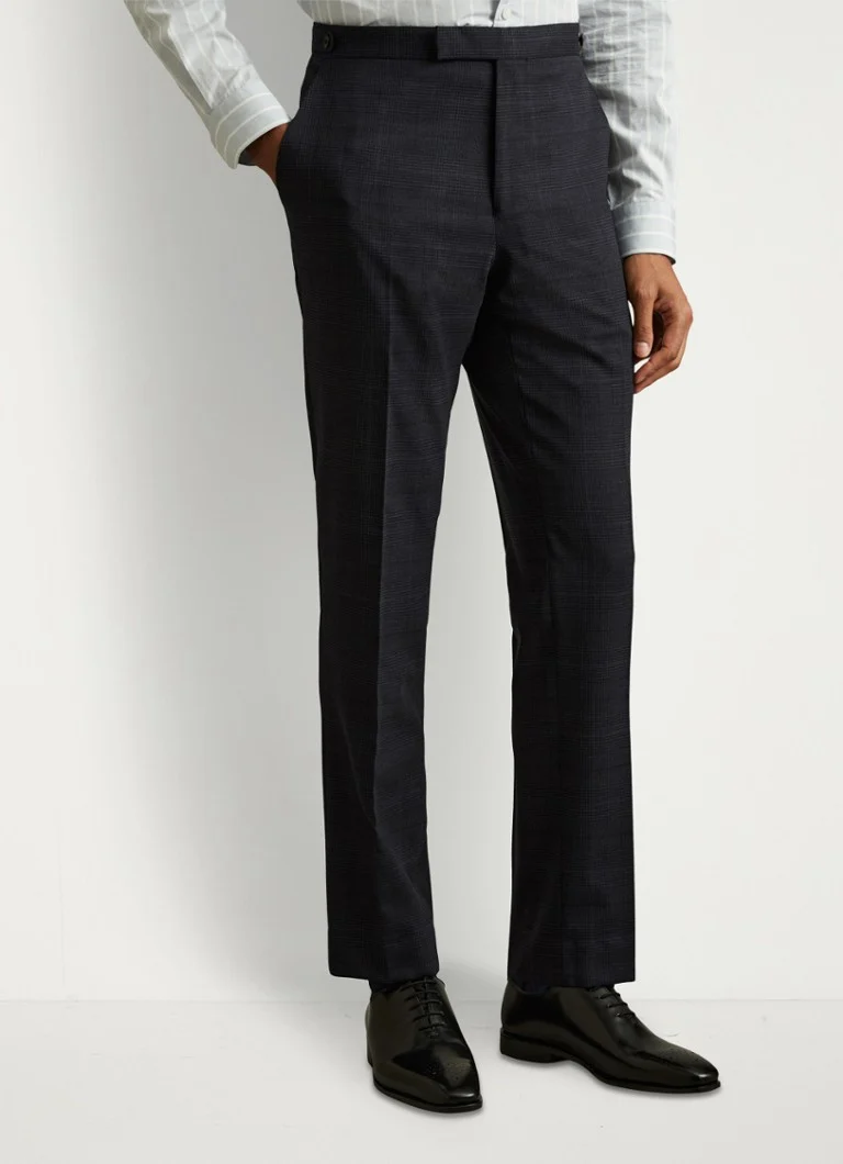 Reiss Grace Prince of Wales slim fit trousers in wool blend