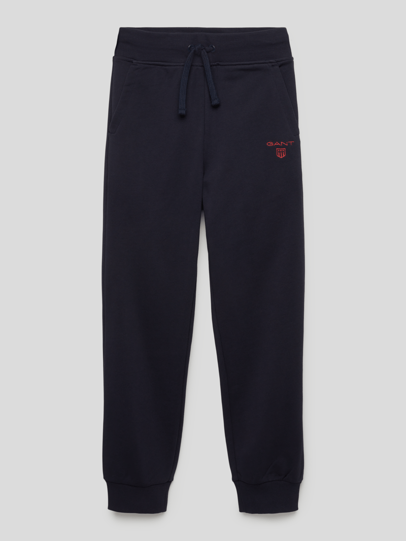 Sweatpants mit seitlichen Eingrifftaschen in marineblau