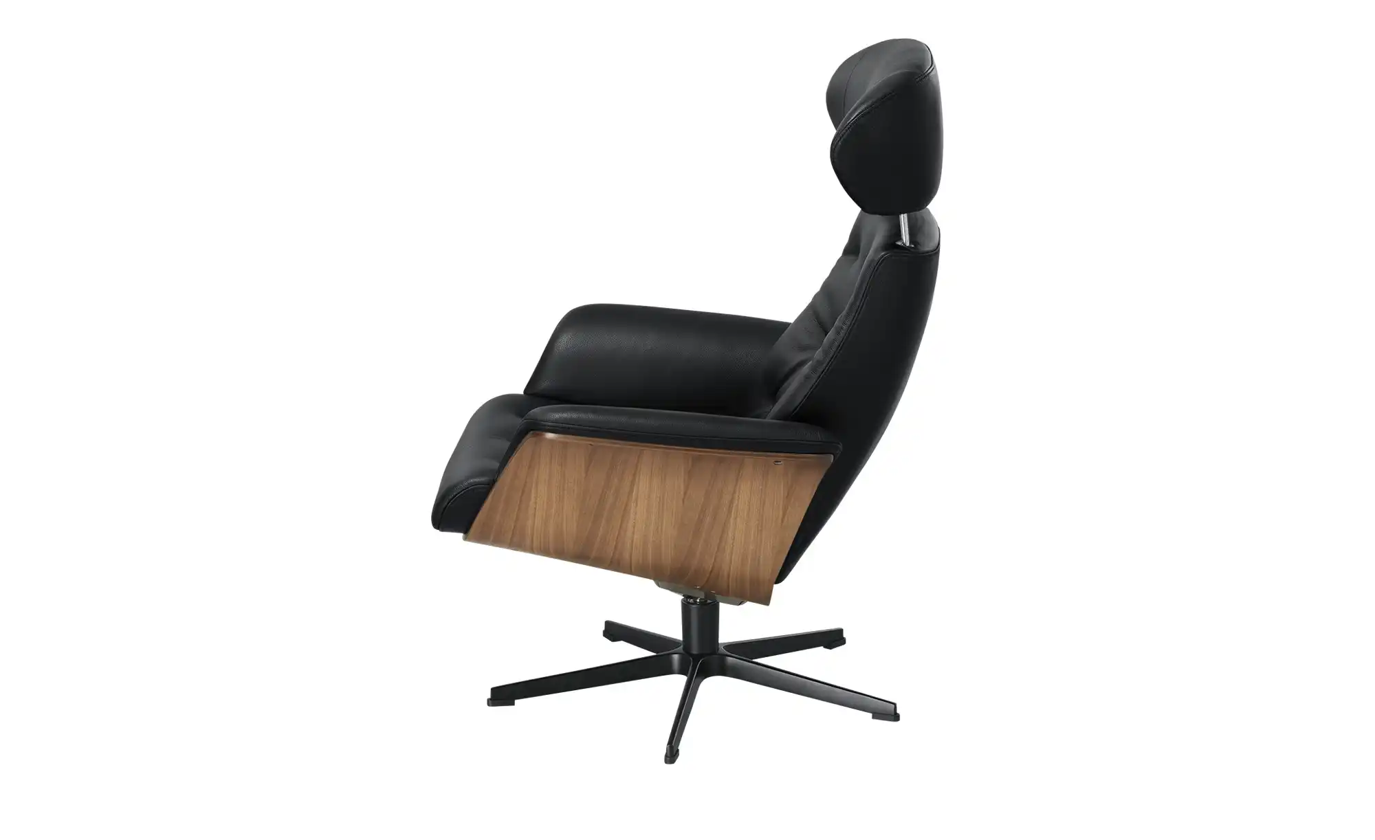 Sessel in Leder mit Knopfnaht