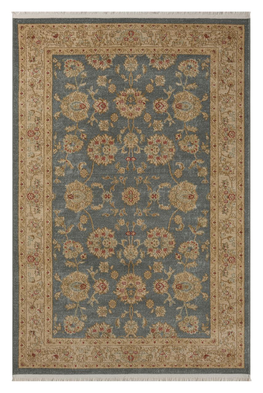 MyFlair Teppich Ivy, 140cm x 200cm, Farbe Dunkelblau, rechteckig, Florhöhe 7,5mm