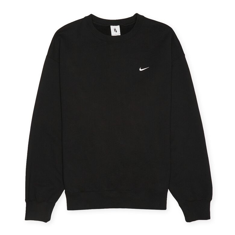 NIKE Solo Swoosh French Crewneck black/white