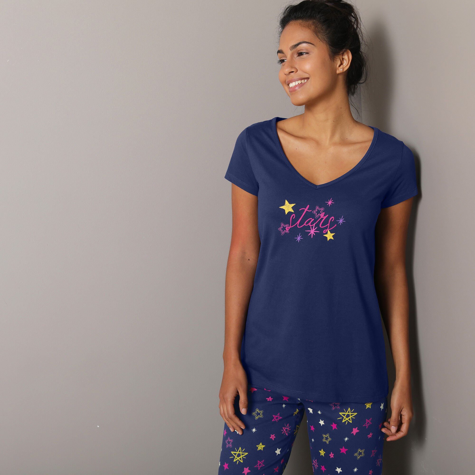 T-shirt de pyjama manches courtes imprimé Estrella