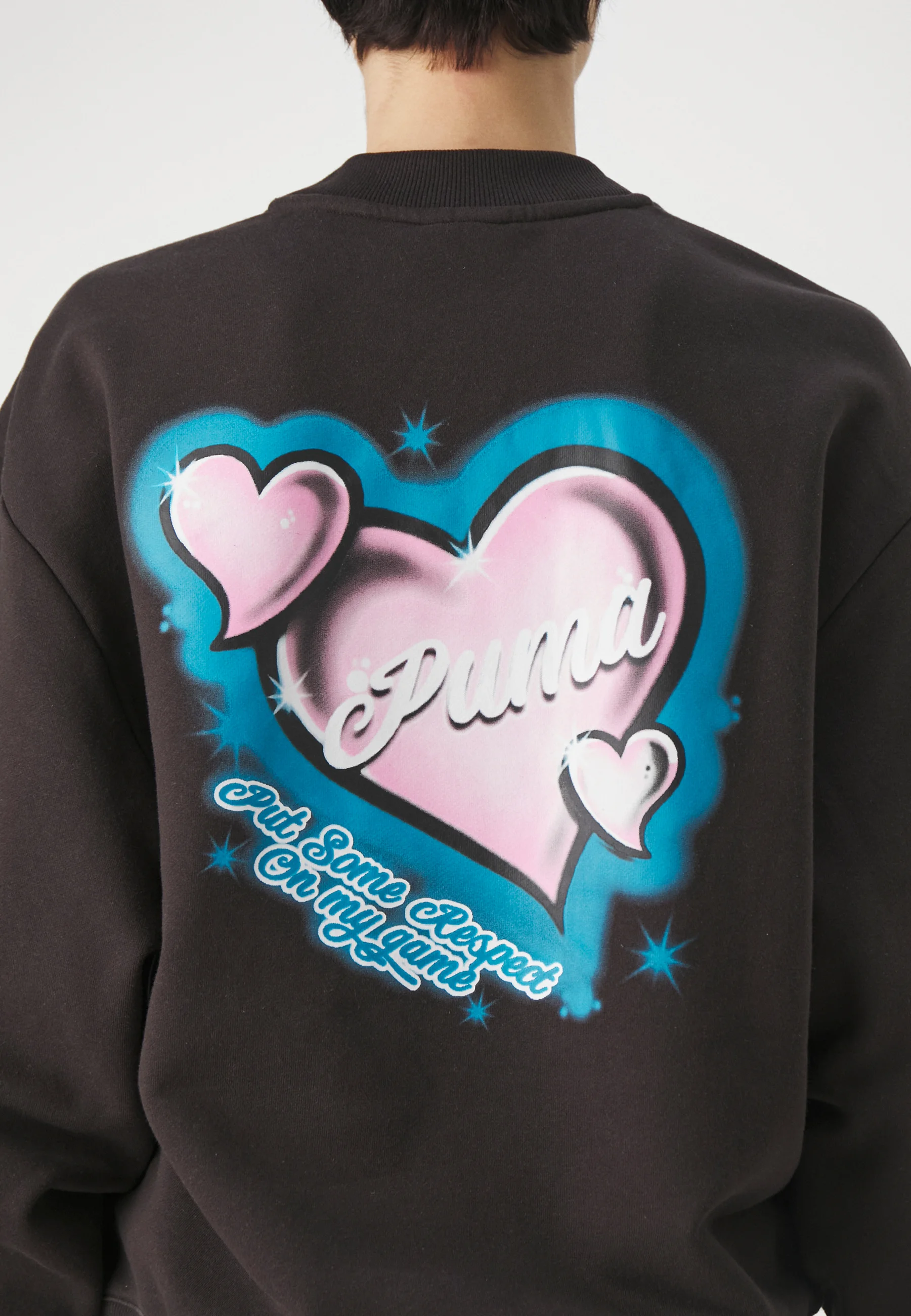Sudadera Puma WHOLE FIGHT LOVE CREW - Negra